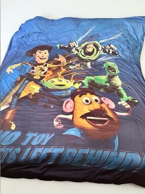 Toy Story Comforter Queen Size Kids Bedding Pixar Woody Buzz Blue
